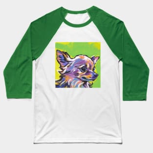 Chi Chi Dog Bright colorful pop dog art Baseball T-Shirt